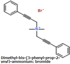CAS#Dimethyl-bis-(3-phenyl-prop-2-ynyl)-ammonium; bromide